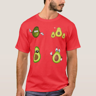 T-shirt mignon stickers avocat packs vegan avocadoholics v