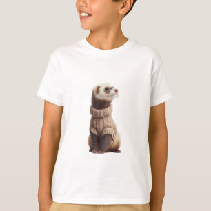 T-shirt Mignon Sweater Confortable pour Furet Enfants