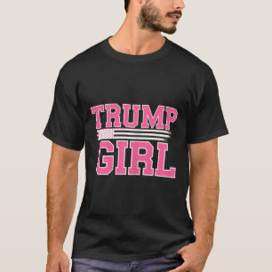 T-shirt Mignon Trump Drapeau Américain Femmes Filles Fille