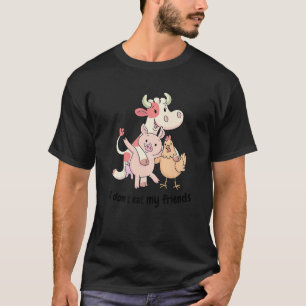 T-shirt Mignon végane anti-cruauté envers les animaux Droi