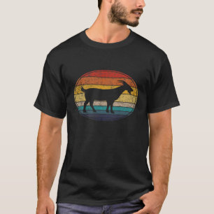 T-shirt Mignon Vintage Rétro Amour Coucher de soleil Chèvr