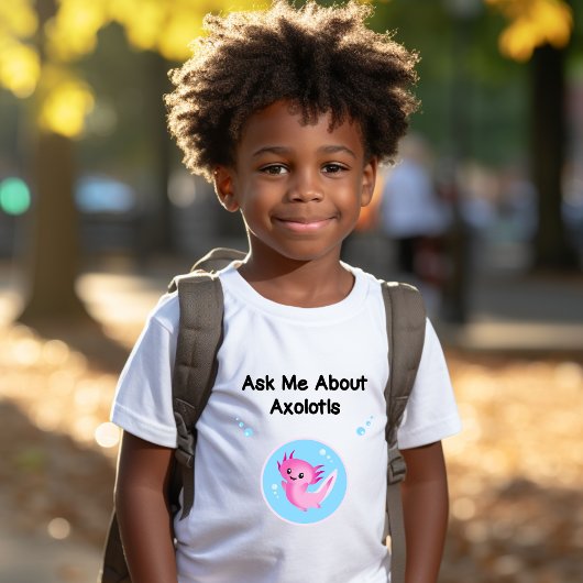 T-shirt mignon violet me demander Axolotls Salamander