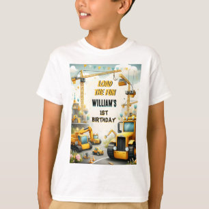T-shirt mignonette enfants Construction simple camions 1er