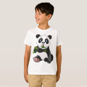 T-shirt mignonette, ours de panda, enfants, animé, heureux (Devant entier)