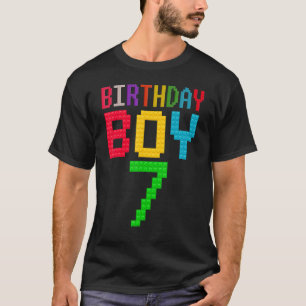 T-shirt Mignonne 7e anniversaire 7 ans Bâtiment de l'édifi
