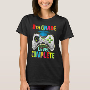 T-shirt Mignonne 8e année Niveau Complet Gamer Graduation