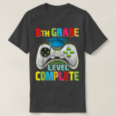 T-shirt Mignonne 8e année Niveau Complet Gamer Graduation (Design devant)