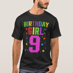 T-shirt Mignonne 9e anniversaire 9 ans Bâtiment Gir