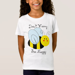 T-Shirt Mignonne abeille ne t'inquiète pas Abee Joyeux gri