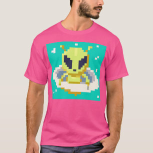 T-shirt Mignonne Alien En Ufo