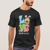 T-shirt Mignonne Amour Bunny School Bus Conducteur Vie Joy (Devant)