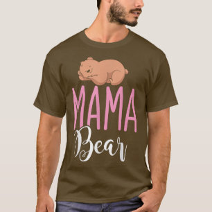 T-shirt Mignonne Animal Maman Maman Ourse Famille Ourse Mè