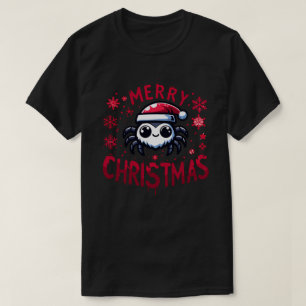 T-shirt Mignonne araignée sauteur de noël