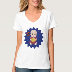 T-shirt Mignonne bébé en tenue de footballeur