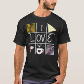 T-shirt Mignonne Black Valentine's Day tic tac orteil T-sh (Devant)