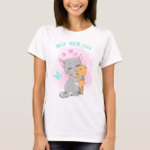 T-shirt Mignonne chat famille chat maman tshirt, Meilleure (Devant)