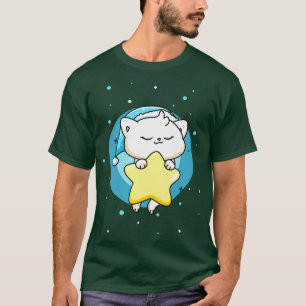 T-shirt Mignonne Chat Sleeping Pajama Sleep Kitty Kids