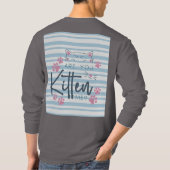 T-shirt Mignonne chatte - "Tu M'As Chatté ?" Graphique drô (Dos)