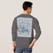 T-shirt Mignonne chatte - "Tu M'As Chatté ?" Graphique drô (Dos entier)