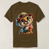 T-shirt Mignonne cheetah léopard crème glacée été vibes 1 (Design devant)