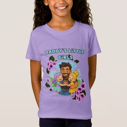 T-Shirt mignonne chemise fille daddy (Devant)