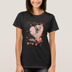 T-shirt Mignonne Chien Maman Coeurs Joyeux Fête des Mères