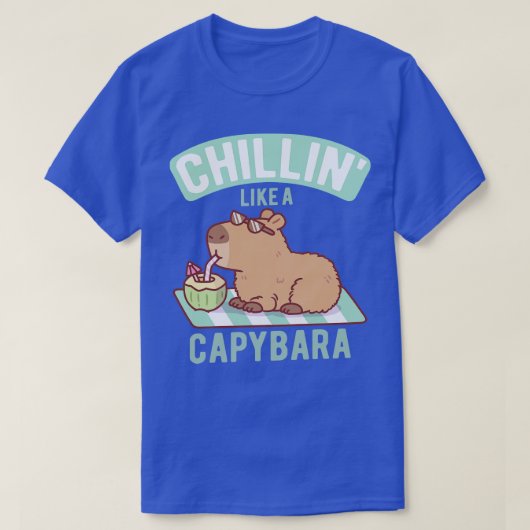 T-shirt Mignonne Comme Une Capybara (Design devant)