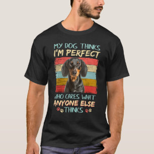 T-shirt Mignonne Dachshund Chien S'Occupe Ce Que Quelqu'Un