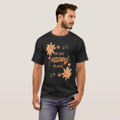 T-shirt Mignonne Dans Mon Joyeux Lieu Fleurs D'Aquarelle P (Devant entier)