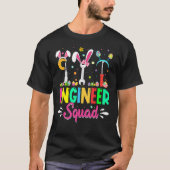 T-shirt Mignonne Easter Engineer Squad Bunny OEufs de Pâqu (Devant)