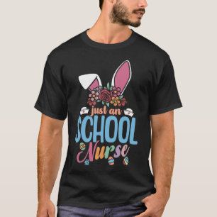 T-shirt Mignonne Eggcello Infirmière Pâques Bunny Ears Nur