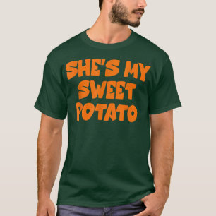 T-shirt Mignonne Elle est ma pomme de terre douce Je Yam S