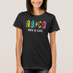 T-shirt Mignonne Enseignant Abcd Retour En Classe Coloré R