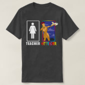 T-shirt Mignonne Enseignante d'Art Magique Dabbing en bois (Design devant)