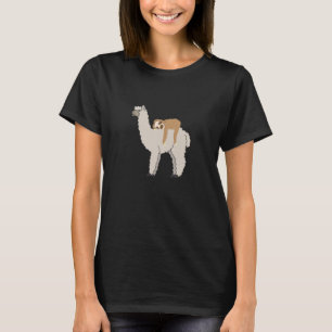 T-shirt Mignonne et drôle de salope dorée et de lama