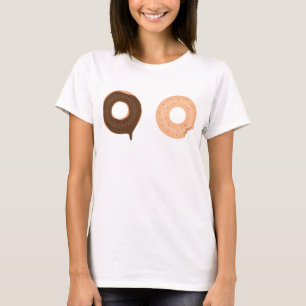 T-shirt Mignonne et drôle deux beignets beignets design t-