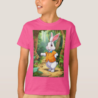 T-shirt "Mignonne et mignonne : Mode enfant lapin rose"