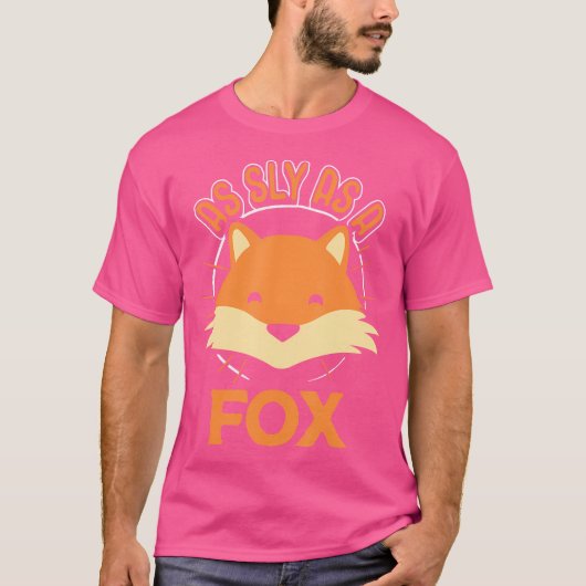 T-shirt Mignonne Fox Aussi Sly Que Fox Idiom (Devant)