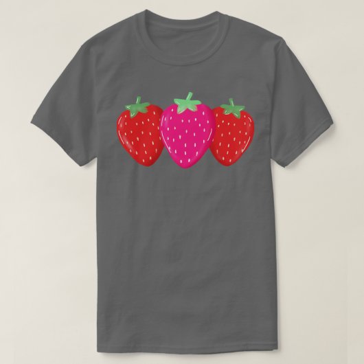 T-shirt mignonne fraise (Design devant)