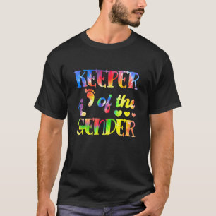 T-shirt Mignonne Gardienne Du Genre Bébé Genre Révéler Ros