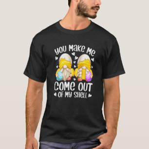 T-shirt Mignonne Gnome De Poussins De Pâques Dit Pour Les