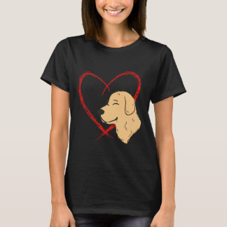 T-shirt Mignonne Golden Retriever Amoureux des chiens Funn
