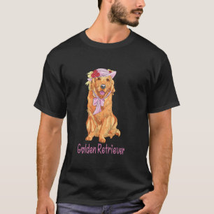 T-shirt Mignonne Golden Retriever Chemise Chien Chiot Chie