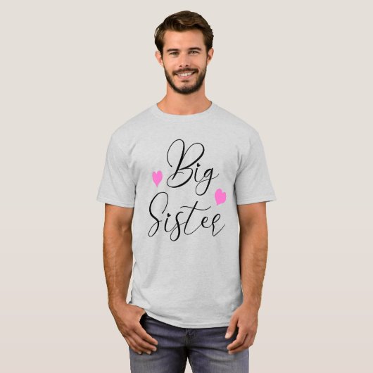 T-shirt Mignonne Grande Soeur (Devant entier)