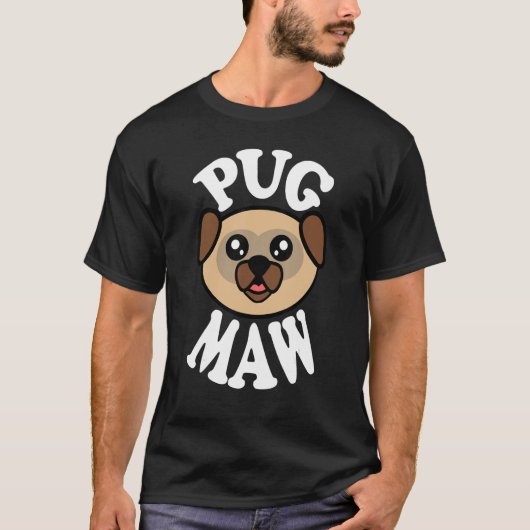 T-shirt Mignonne Gueule de Pug (Devant)