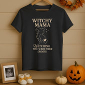 T-shirt Mignonne Halloween Witchy Mama Pregant Wish