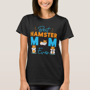T-shirt Mignonne Hamster Maman Mère Meilleur Hamster Maman