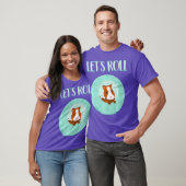 T-shirt Mignonne Hamster Stuff Amusant Lets Roll Hamster B (Unisexe)