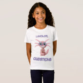 T-Shirt Mignonne I Axolotl Questions fille (Devant entier)