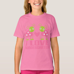 T-shirt Mignonne I Love Kindergarten Ladybug Cadeau